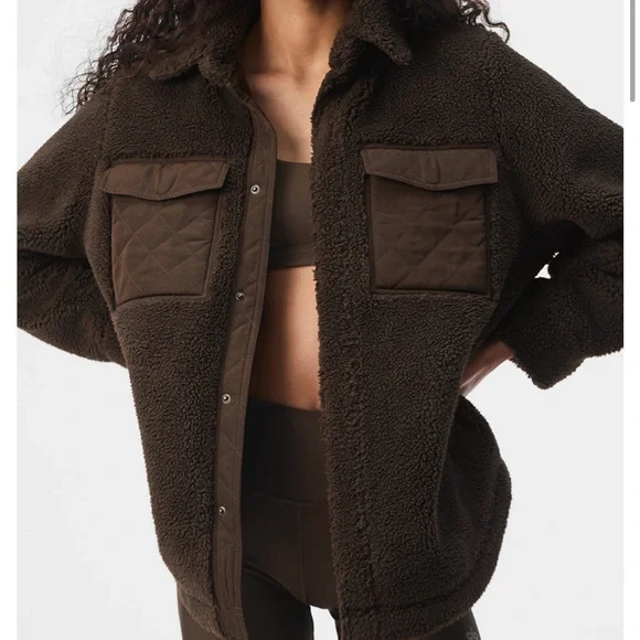 alo sherpa edge shacket - Picture 1 of 5